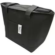 BigBee 保冷 保温 トートバッグ Mサイズ 12L シックブラック サイドポケット付き 保冷剤ポケット付き