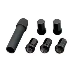 無限 MUGEN ホイールナットセット ヘプタゴンタイプ 7角形 5H用 ブラック 08181-XXB-K0S0-BL