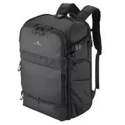 カメラバックパック GW-ADVANCE タンク フェイスゲートバックパック 26L フロント全面開口タイプ 4方向マルチアクセス仕様 三脚取付可 16インチノートPC収納可 トップハンドル キャリーオンスリーブ フットスタンド付き レインカバー付属 ブラック SGWATK-FGBP26