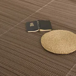 萩原 ハギハラ 洗えるい草風カーペット ライアン 団地間4.5畳 ブラウン