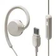 イヤホン オープンイヤー型 有線耳スピーカー nwm WIRED(USB Type-C) ホワイトベージュ MWE007 CA
