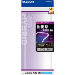 エレコム ELECOM Galaxy A25 5G用 ケース ハイブリッド カバー 衝撃吸収 カメラレンズ保護設計 ストラップホール付 極み設計 クリア PM-G253HVCKCR