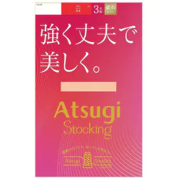 アツギ ATSUGI アツギストッキング 強く丈夫で美しく L-LL ヌーディベージュ 3足組 FP12133P