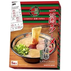 一蘭 一蘭ラーメン 博多細麺ストレート 5食 645g