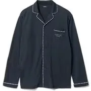 BAKUNE(バクネ) リカバリーウェアー Pajamas Dry 長袖シャツ ネイビー Sサイズ(ユニセックス)