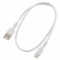 オーム電機 OHM USB-A to Cケーブル USB2.0 0.5m ホワイト SMT-L05DAC-W