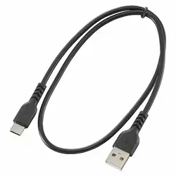 オーム電機 OHM USB-A to Cケーブル USB2.0 0.5m ブラック SMT-L05DAC-K