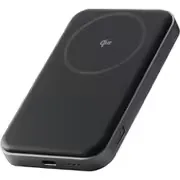 リチウムイオンモバイルバッテリー 5000mAh 最大15W マグネット式 Qi2 ワイヤレス充電/USB充電 両対応 PSE適合 ケーブル付属 ブラック DE-C68-5000BK