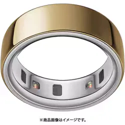 スマートリング Oura Ring 4(オーラリング 4) 最大8日バッテリー 軽量・薄型デザイン 睡眠分析 ゴールド US 10号 JZ90-54216-10