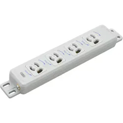 明工社 Meikosha 機器用抜け止め接地コンセント(4コ口) MR86940-N