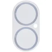 iPhone 17用 カメラレンズ保護ガラス iFace 強化ガラス カメラレンズプロテクター メタリック 一体型 硬度9H 飛散防止 メタルシルバー 41-183667