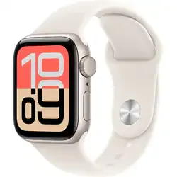 Apple Watch SE 3(GPSモデル)- 40mmスターライトアルミニウムケースとスターライトスポーツバンド - M/L(手首 150~200mm対応) MEH54J/A