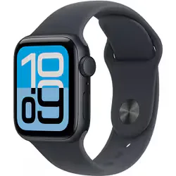 Apple Watch SE 3(GPSモデル)- 40mmミッドナイトアルミニウムケースとミッドナイトスポーツバンド - S/M(手首 130~180mm対応) MEH94J/A