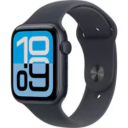 Apple Watch SE 3(GPSモデル)- 44mmミッドナイトアルミニウムケースとミッドナイトスポーツバンド - M/L(手首 160~210mm対応) MEHQ4J/A