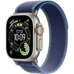 アップル Apple Apple Watch Ultra 3(GPS + Cellularモデル)- 49mmナチュラルチタニウムケースとブルー/ブライトブルートレイルループ - S/M(手首 130~180mm対応) MEWR4J/A