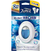 ファブリーズ 消臭芳香剤 トイレ用 壁と床まで消臭+抗菌 ウルトラ・フレッシュ・シャボン 詰め替え入り 本体ケース 6.3ml