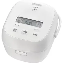 マイコンジャー炊飯器 炊きたて 土鍋コート特厚釜 3合炊き マットホワイト JBS-G055WM