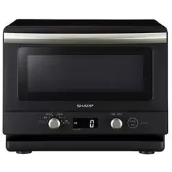 シャープ SHARP 単機能レンジ ワイドフラットタイプ 縦開き 18L ヘルツフリー ブラック RE-TD186-B