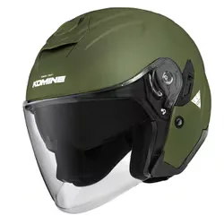 コミネ KOMINE HK-172 FL Compositte FRP Jet Helmet Olive XL 01-172