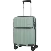 Suitcase Estimated number of travel days: 3 to 4 nights 40L/46L when expanded TS lock Front open Stopper function Suspension casters Quiet Carry-on size Free check-in OD-0890-49N Aqua Green