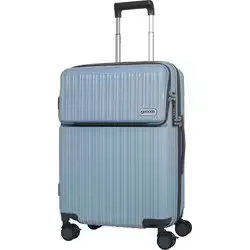 アウトドアプロダクツ OUTDOOR PRODUCTS スーツケース 旅行日数目安:5~6泊 56L/拡張時65L TSロック フロントオープン ストッパー機能付き サスペンションキャスター 静音 預け入れ無料 OD-0890-57N パウダーブルー