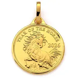 ジュエリーコレクション jewelry collection 純金製 2026 (午) ウマメダル 1/10 (コイン風)