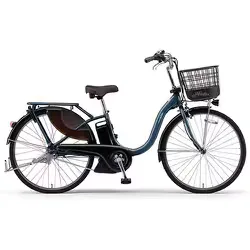 ヤマハ YAMAHA 電動アシスト自転車 PAS With(パス ウィズ) 24インチ 15.8Ah 内装3段変速 ダスティーダークブルー 2026 PA24W