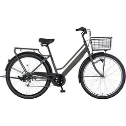 マルキン シティサイクル ビザリア 276-H 27.5インチ 外装6段変速 マットグレー MK-26-030