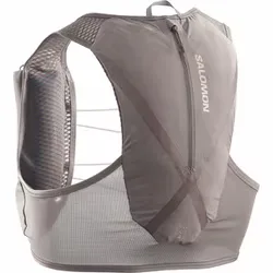 サロモン SALOMON グラベルスキン4(フラスク付) ランニング トレイルランニング ザック 4L IRON/SILVER CLOUD XSサイズ LC2854800