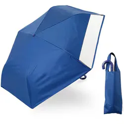 ラインドロップス LINEDROPS 子供用 折りたたみ傘日傘 晴雨兼用 LINEDROPS 55cm 手開き式 UVカット率&遮光率99.9%以上 遮熱効果 はっ水加工 尖っていないT型露先 反射テープ 透明窓つき 6本骨 トート型収納バッグ 通学 ネイビー LD-KPS-55MT NV