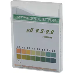 アズワン AS pH試験紙 スティックpH5.5-9.0 (100枚入) 1-1267-05