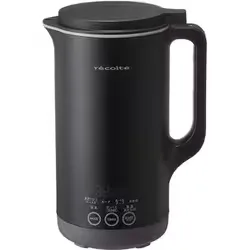 レコルト recolte Auto Cooking Pot Large(自動調理ポット ラージ) 容量:800ml 7つの調理モード搭載 生活防水性能(IPX4相当) 簡単お手入れ ナチュラルブラック RSY-3(BK)