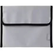 モバイルバッテリー用 難燃ポーチ Lサイズ ガジェットケース モバイルバッテリー収納 自宅保管・通勤・旅行・機内持ち込み対応 グレー BMA-MBP01LGY