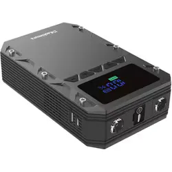 カシムラ KASHIMURA 電動コンプレッサー 付き ジャンプスターター 6000mAh デジタルディスプレイ USB-A 出力ポート 付き KD-284