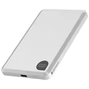 マグネット付ワイヤレスモバイルバッテリー ZEROSAFE ゼロセーフ 5000mAh 薄型 軽量 Magsafe WC15W シルバー RLI050WCC15W02SV