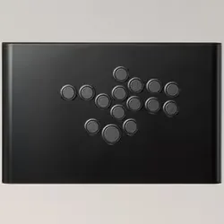 ARCADE CONTROLLER LEVERLESS レバーレスアケコン INPUT ARCHITECTURE採用 0.75mm超短ストローク 無接点/磁気検知/高耐久オリジナルボタン搭載 AC001-BKBK