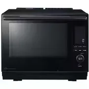 過熱水蒸気オーブンレンジ 石窯ドーム 30L 2段調理対応 縦開き 350℃贅沢火力 ファインeyeセンサー 深皿調理 ブラック ER-D5000C(K)