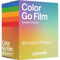 ポラロイド POLAROID インスタントカラーフイルム Polaroid Go Color Film Gradient Frames Double Pack(16枚) 6383JP