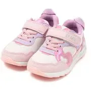 IFMEきらめきハートソリッドラバースニーカー キッズ ウォーキングシューズ PINK 19cm 30-6317