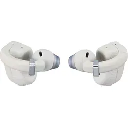ヒアリングアシストイヤホン earU(イアユー) オープンイヤー型(イヤーカフ型) Bluetooth対応 聞こえサポート 集音器 モヤ耳対策 防滴性能(IPX4) 充電式 アイボリーホワイト(スタイルアクセサリー:ゴールド/シルバー) ER-100PT-WY