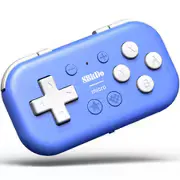 Switch 2/キーボードモード対応 ポケットサイズ ミニコントローラー 8BitDo Micro Bluetooth Blue