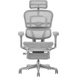 エルゴヒューマン Ergohuman Ergohuman エルゴヒューマン2 プロタイプ オットマン内蔵 5Dアームレスト 新基盤モデル GYフレーム ホワイト EHP2-LPL-5D-DR-GF-WH 507919