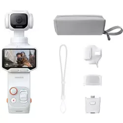 Insta360 インスタサンロクマル Insta360 Luna Pro 標準キット 1インチ8Kセンサー搭載 ジンバルカメラ デュアルAIチップ 着脱式2インチOLEDタッチスクリーン ステラホワイト CINSACHA-LUNAPRO2