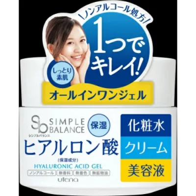 ウテナ シンプルバランス モイストジェル 100G 弱酸性・無香料・無着色・無鉱物油 ( 保湿成分「ヒアルロン酸・コラーゲン・8種のアミノ酸」配合 スキンケアクリーム )