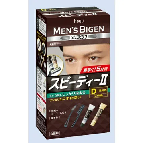 ホーユー メンズビゲン スピーディー2 D クリームタイプの男性用白髪染め 爽やかなシトラスの香りの微香性タイプ 医薬部外品