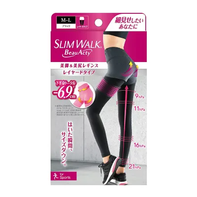 ピップ スリムウォーク 美脚&美尻レギンス M〜L