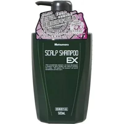 【送料無料・まとめ買い5個セット】ハツモール 薬用スカルプシャンプーEX 500ml