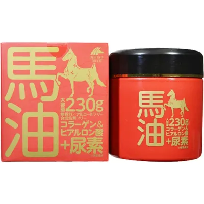 【送料無料】ユニマットリケン 馬油クリーム+尿素 230g 1個