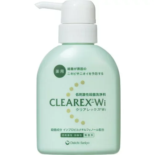 第一三共ヘルスケア 薬用 クリアレックスWI 200ml 洗って殺菌できる低刺激性・弱酸性の洗浄料 ボディソープ 4987107623287