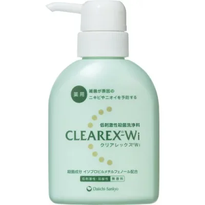 第一三共ヘルスケア 薬用 クリアレックスWI 200ml 洗って殺菌できる低刺激性・弱酸性の洗浄料 ボディソープ 4987107623287